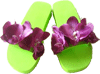 papuče sa uzorkom orhideja